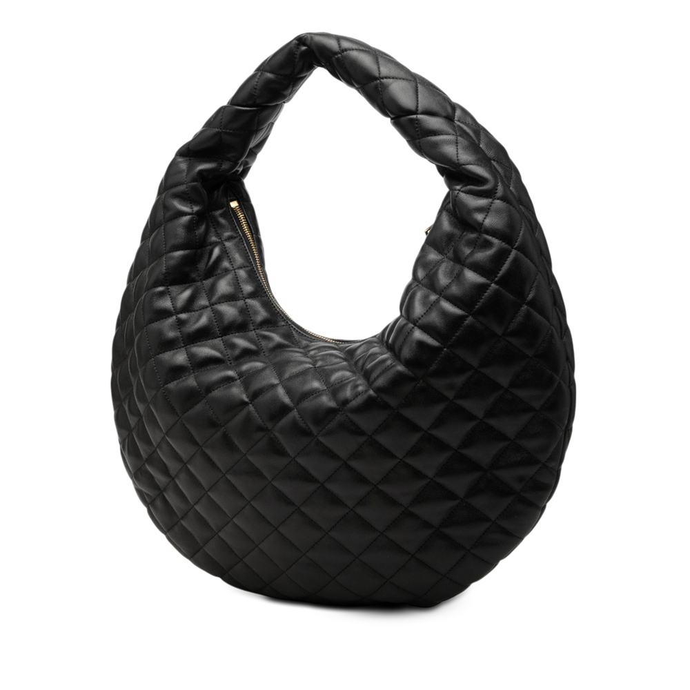Pre-Loved Saint Laurent Quilted Nappa Monogram Icare Hobo - Picture 2 of 6